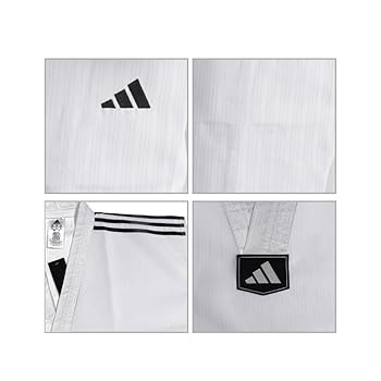 Amazon.com: adidas adi-Start III 3 Stripes Taekwondo White